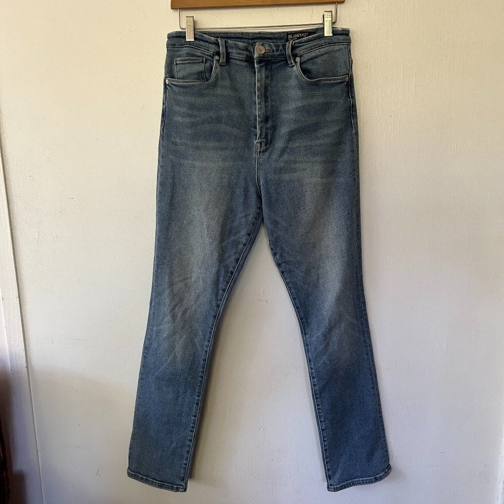 Blank NYC Cooper Jeans Womens Size 31 Slim Straight Leg High Rise Denim Pants